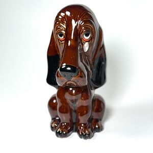 Vintage Hound Dog Ceramic Bank, 70s, Knick Knack